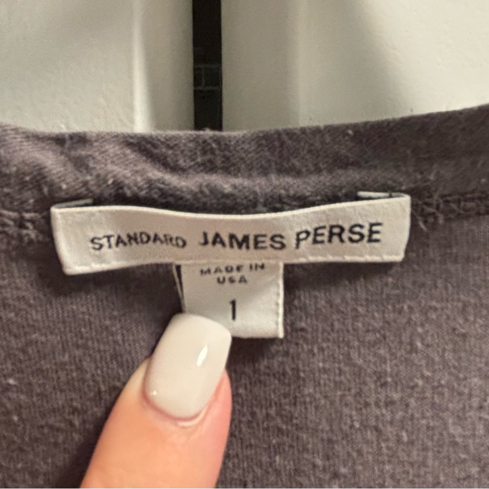 James Perse Gray Knit Stretch V Neck Sleeveless Long Dress Size 1 *Flaw* - Picture 4 of 8